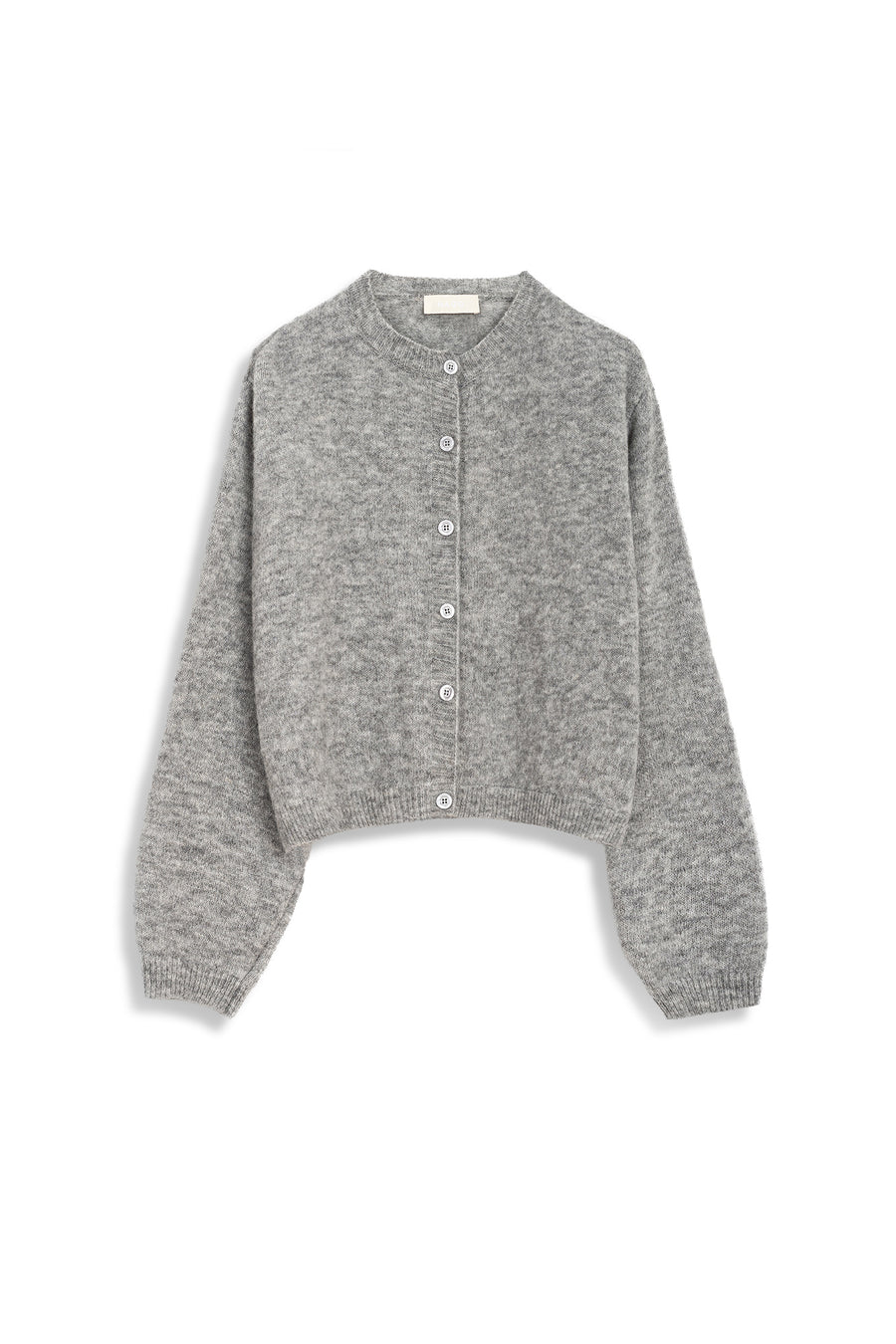 Alpaca wool cardigan / 16 / 20 / misty grey