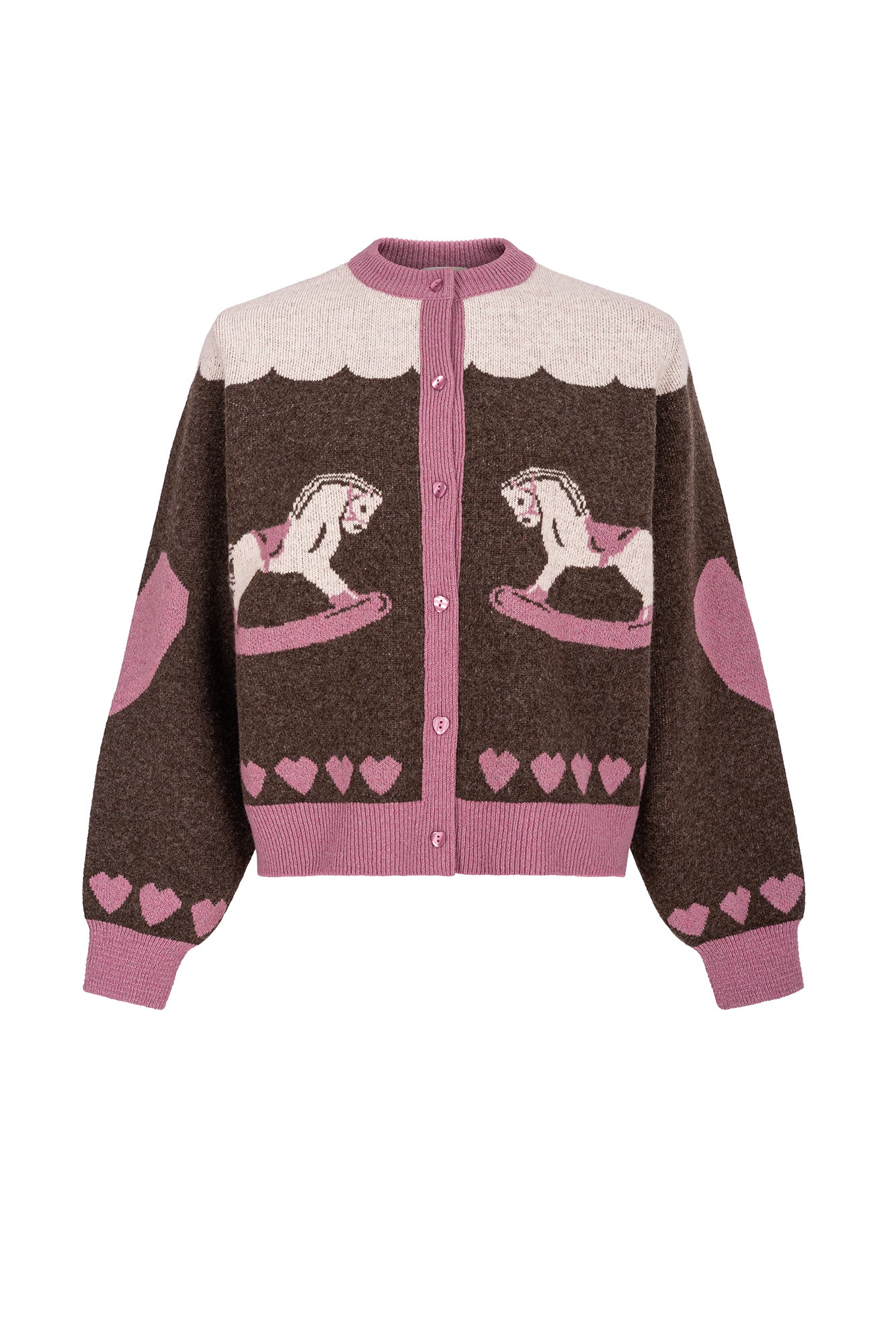 Wool cardigan / 16 / 21 / gingerbread