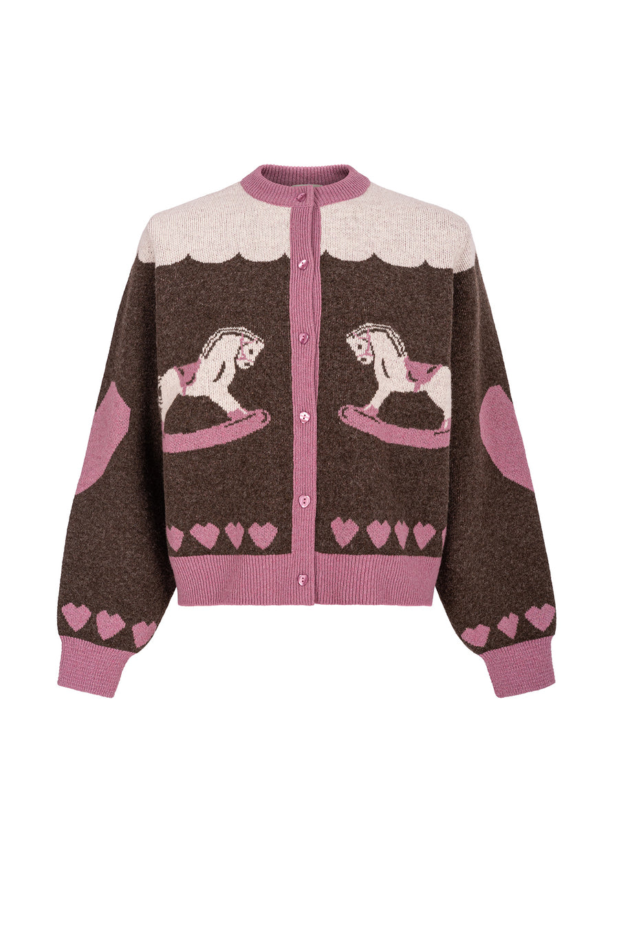 Wool cardigan / 16 / 21 / gingerbread