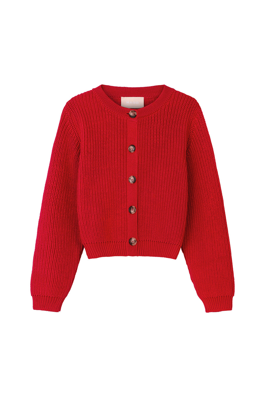 Cardigan in organic cotton / 16 / 25 / orchid red