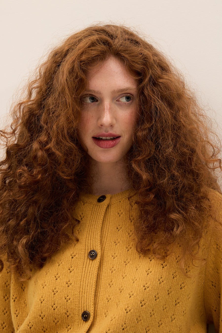 Cardigan in wool / 16 / 30 / sunflower yellow