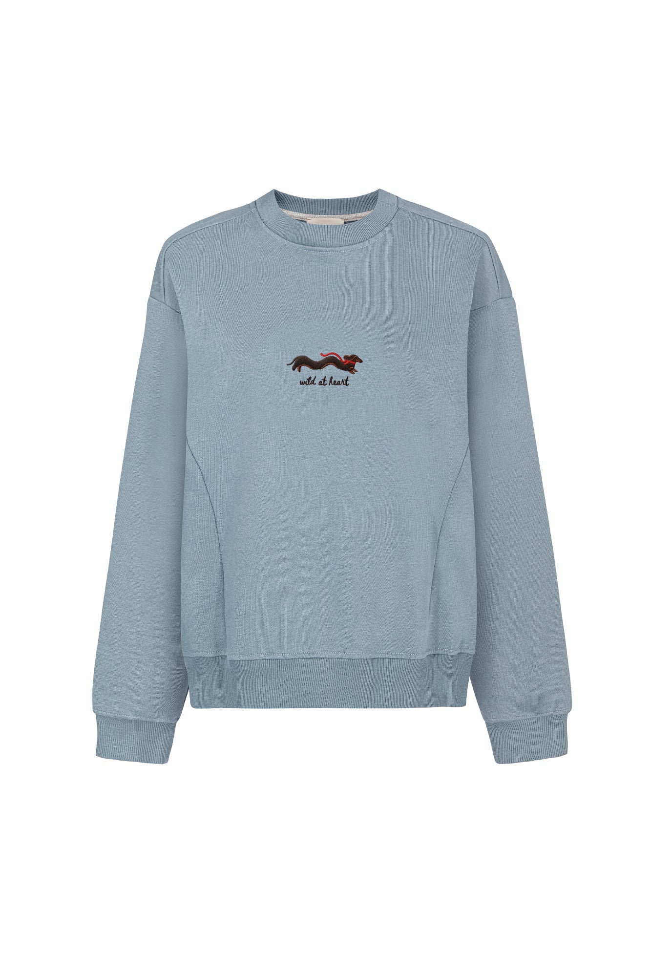 Sweatshirt in cotton / 17 / 19 / baltic sea