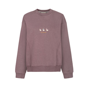 Sweatshirt in cotton / 17 / 19 / dusty mauve