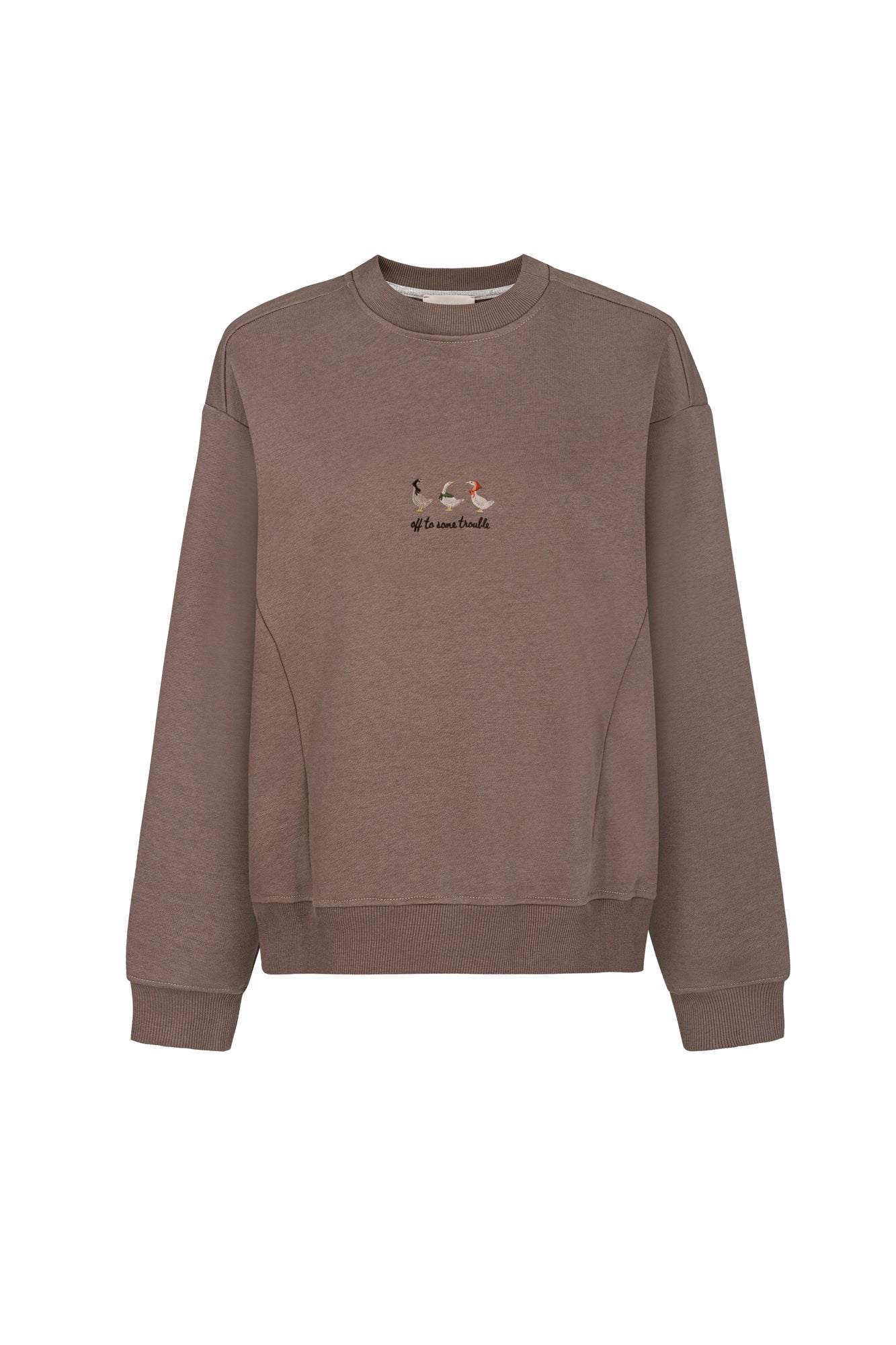 Sweatshirt in cotton / 17 / 19 / mocha coffee