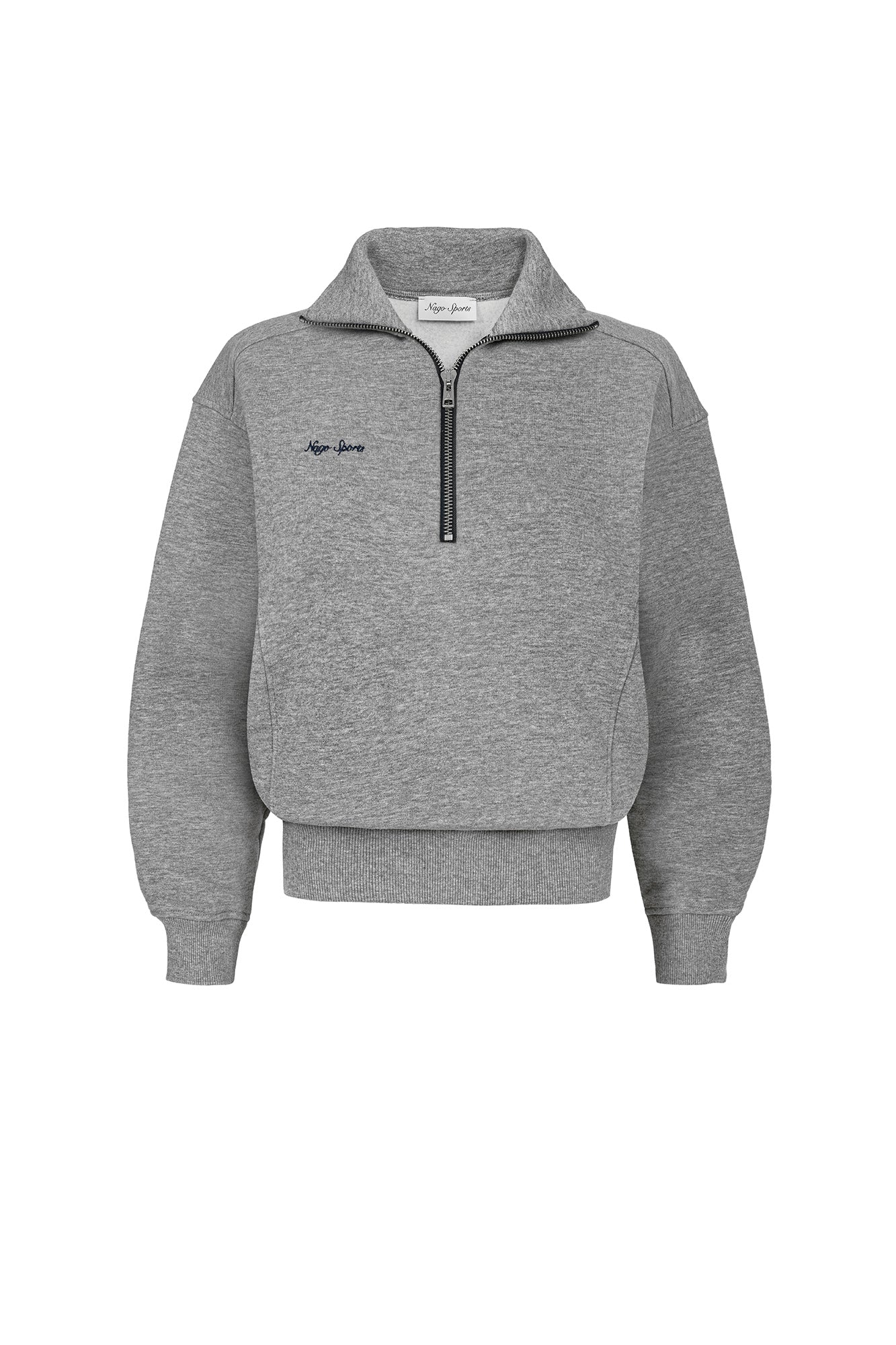 Sweatshirt in organic cotton / 17 / 24 / foggy stone