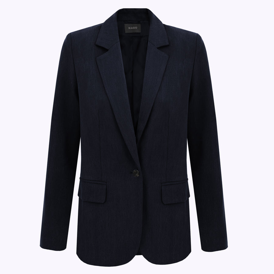 Blazer jacket in Tencel™ / 18 / 04 / night blue