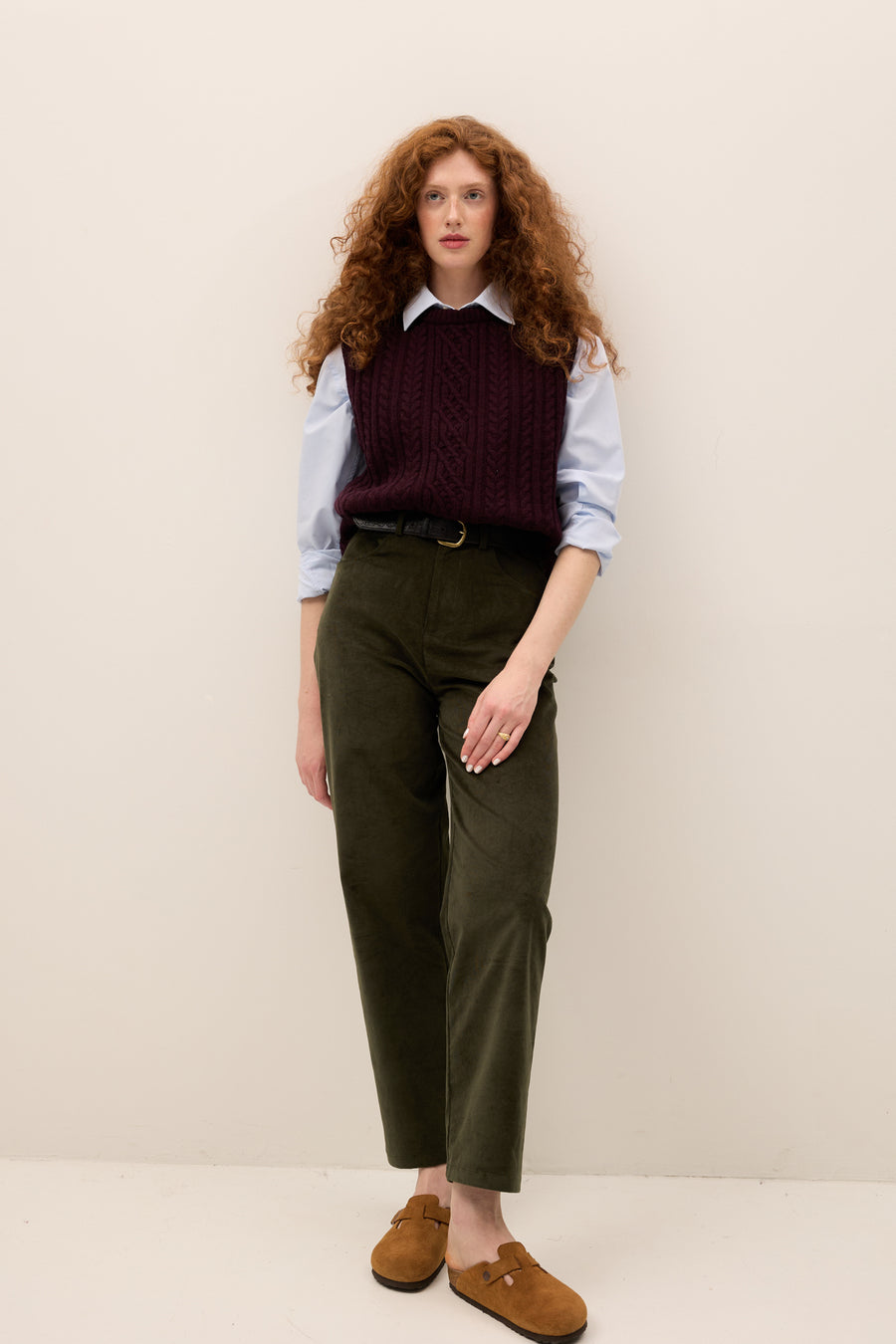 Cotton trousers / 05 / 19 / dusty green