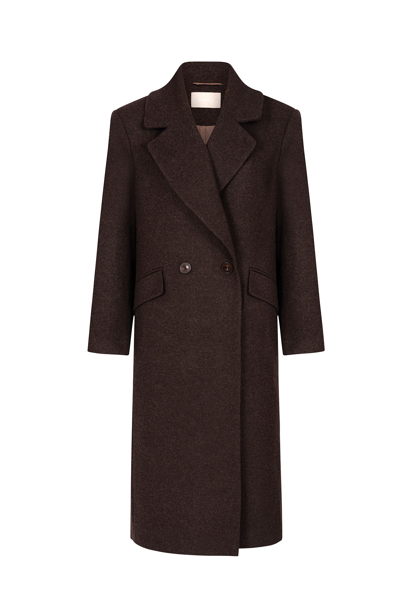 Coat in wool / 18 / 15 / ebony wood