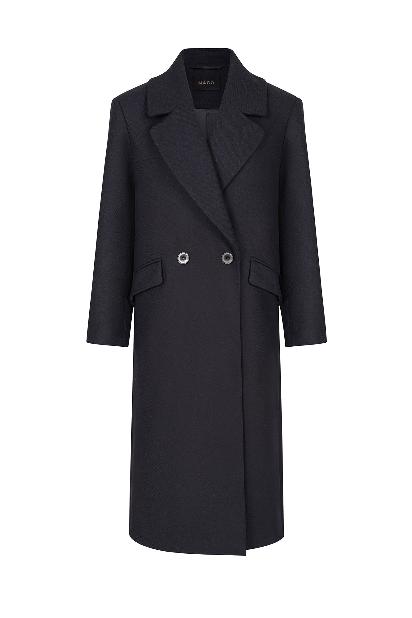 Coat in wool & cashmere blend / 18 / 15 / night blue