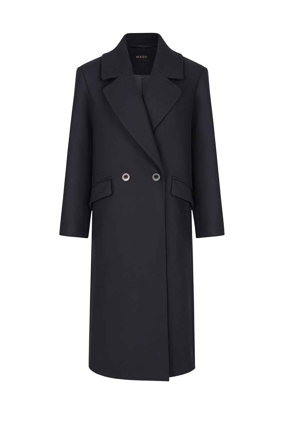 Coat in wool & cashmere blend / 18 / 15 / night blue