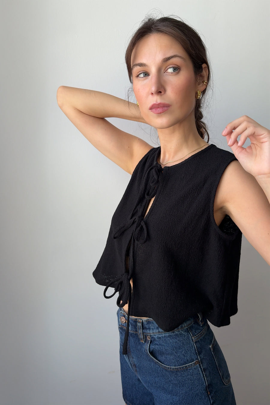 Shirt in cotton / 12 / 24 / onyx black
