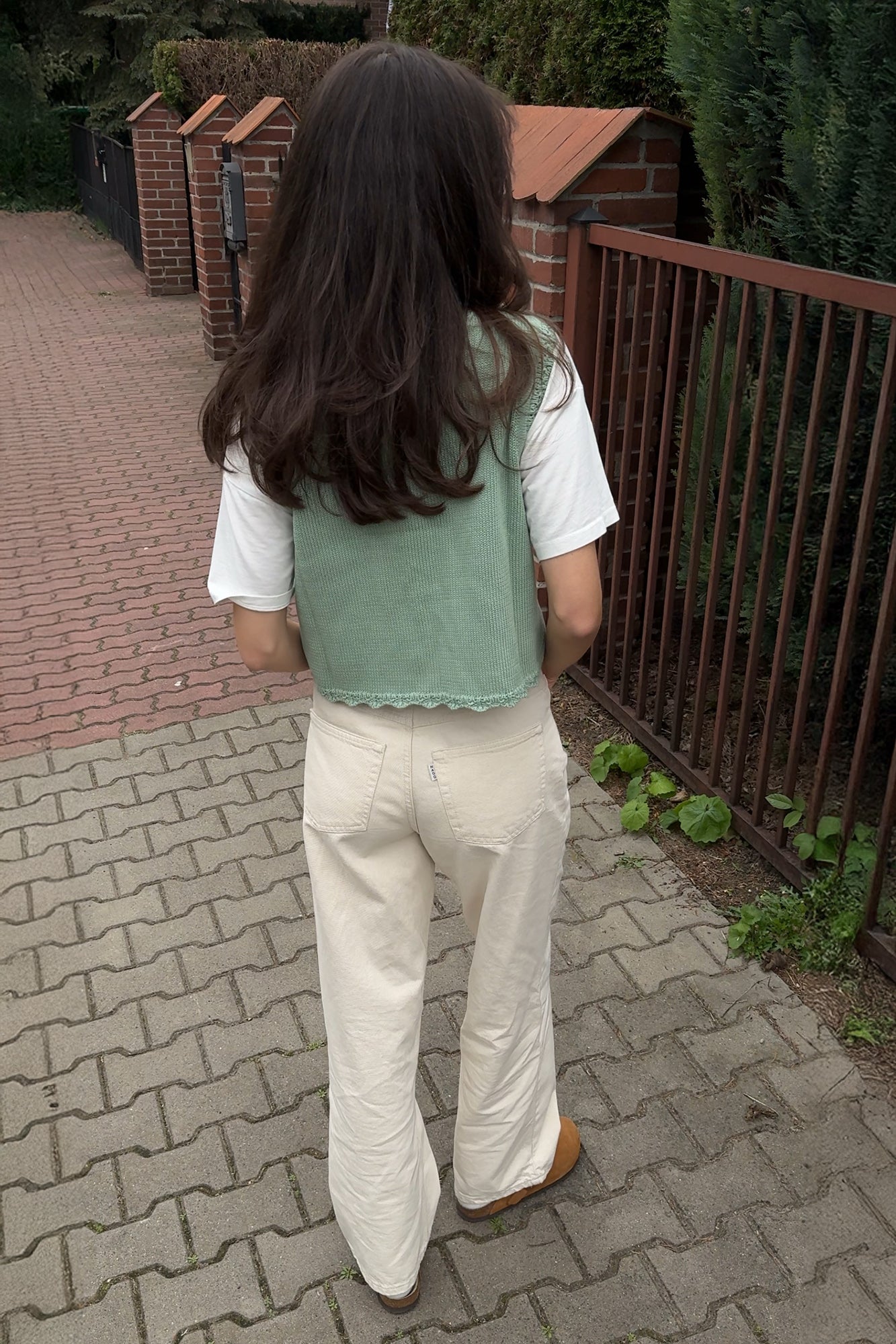 Vest in organic cotton / 22 / 01 / mint