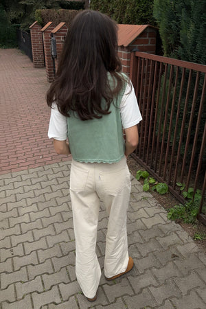 Vest in organic cotton / 22 / 01 / mint