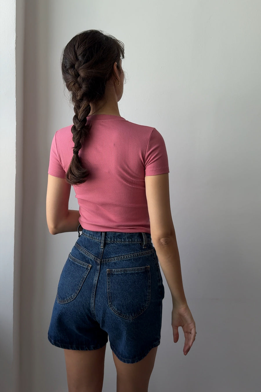 T-shirt in organic cotton / 13 / 04 / raspberry pink