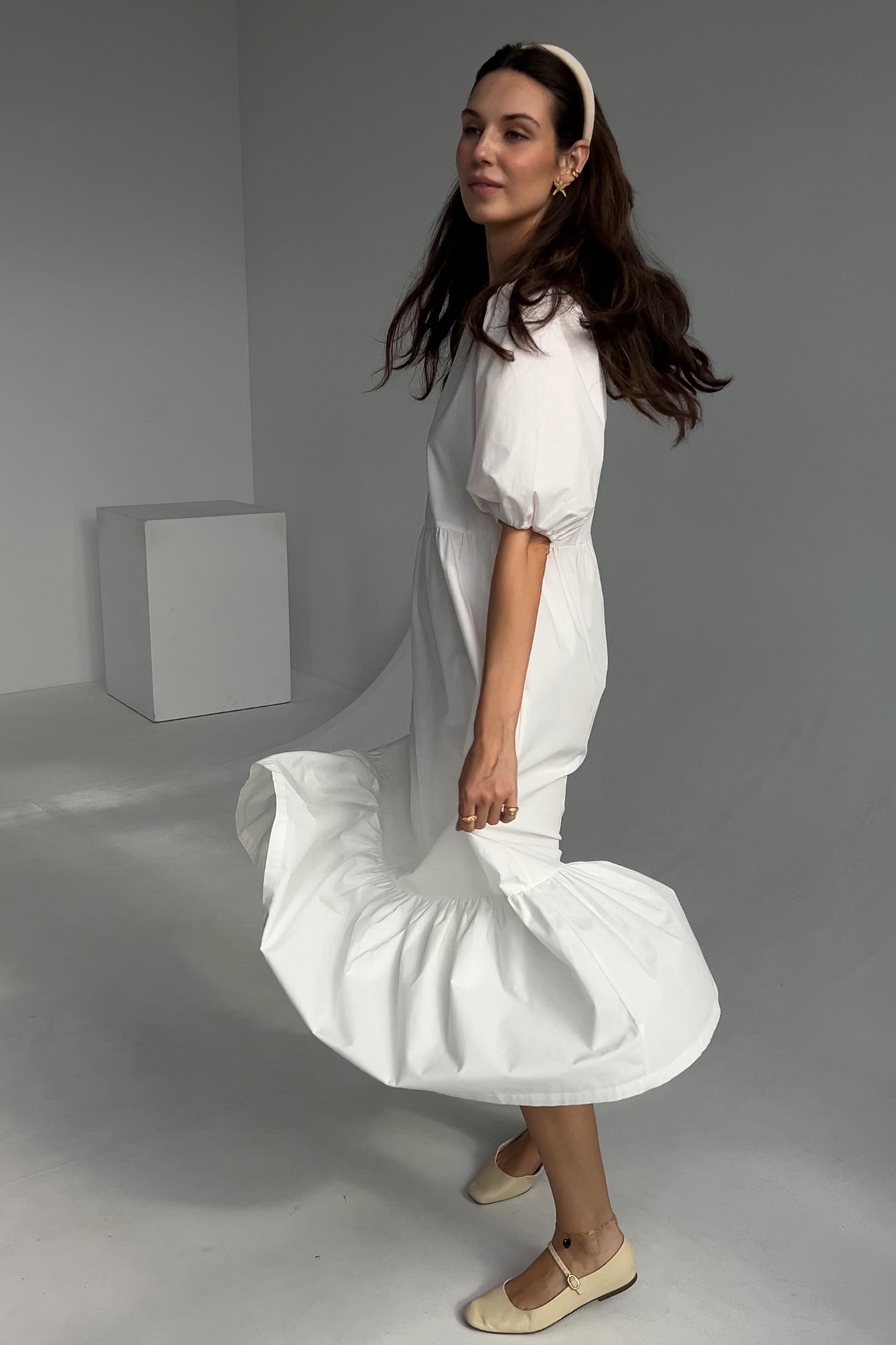 Dress in organic cotton / 03 / 22 / cream white