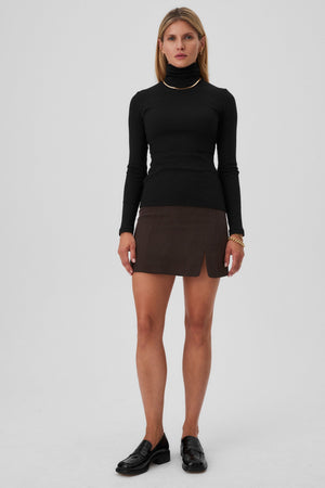 Turtleneck in organic cotton / 15 / 02 / onyx black