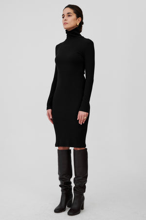 Dress in organic cotton / 02 / 01 / onyx black