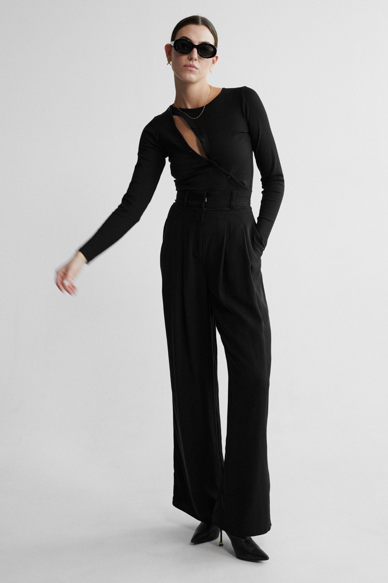 Bodysuit in organic cotton / 01 / 14 / onyx black