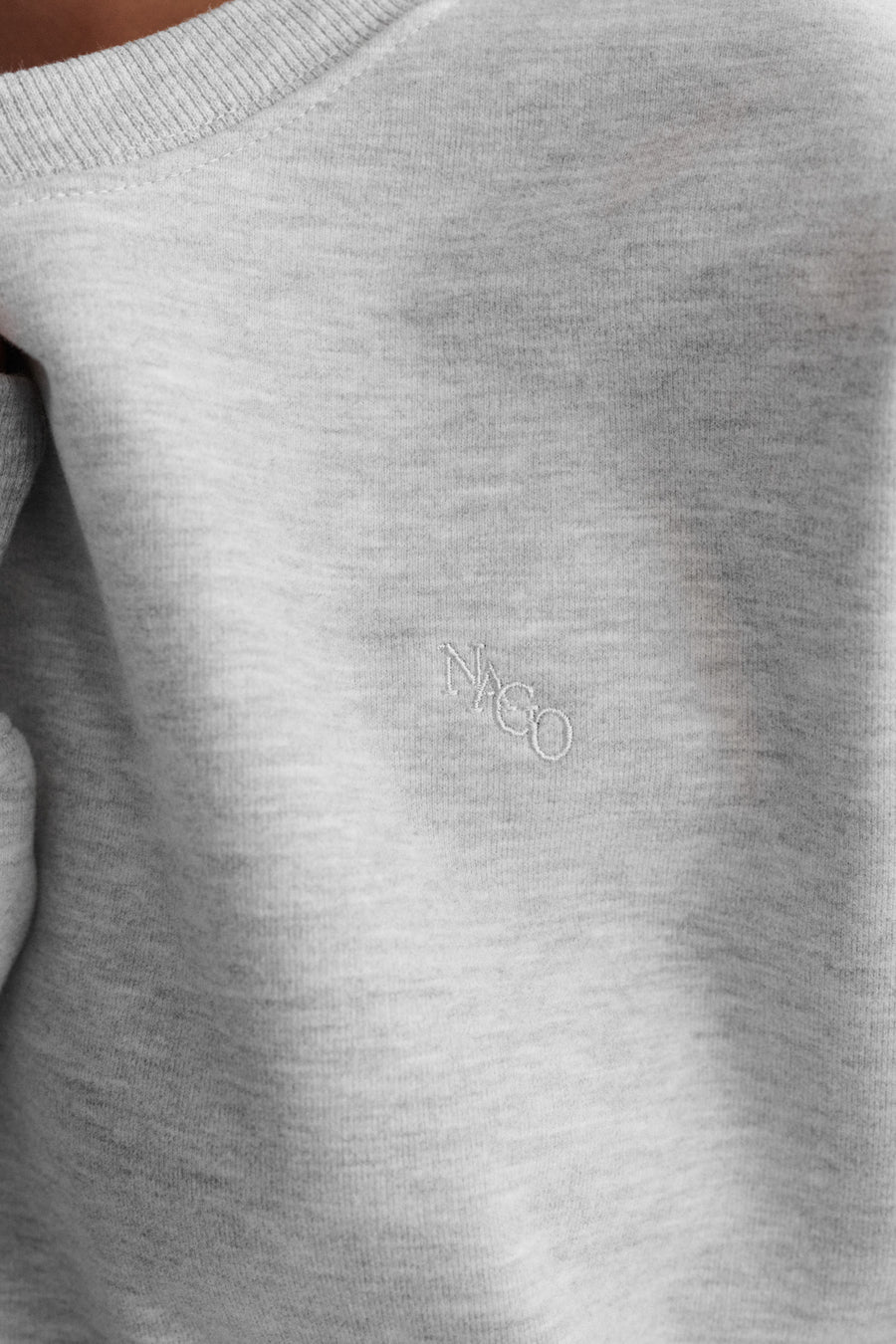 Sweatshirt in cotton / 17 / 16 / mist grey / monogram