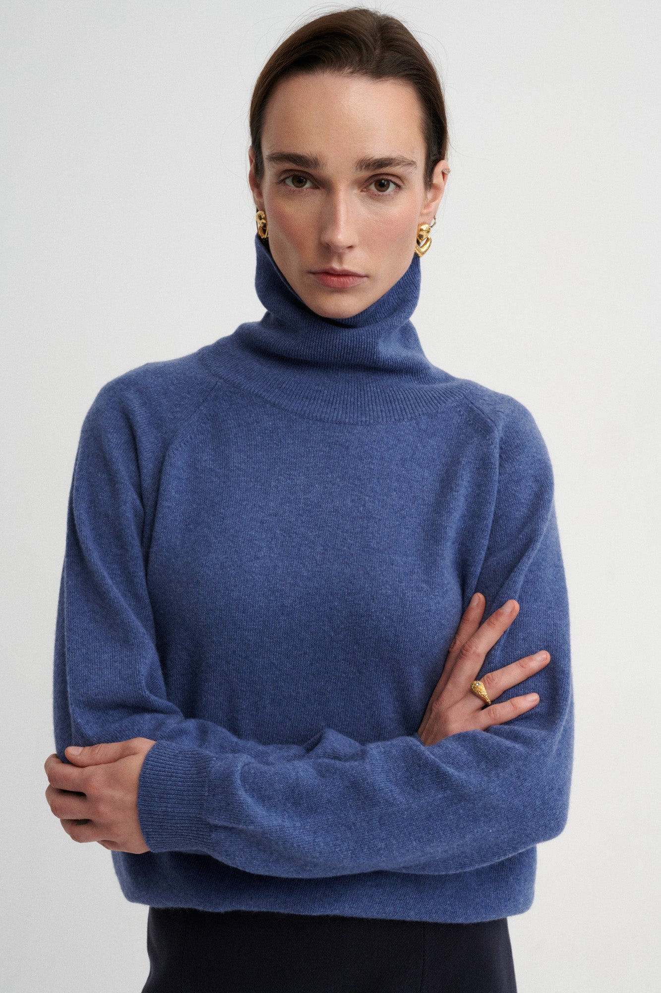 Sweater in merino wool / 16 / 13 / storm blue