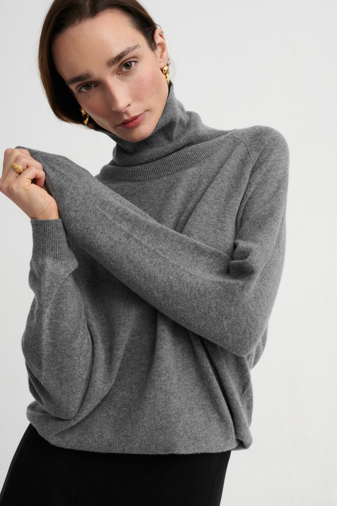 Sweater in merino wool / 16 / 13 / grey stone