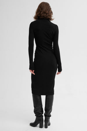 Dress in viscose / 02 / 34 / onyx black