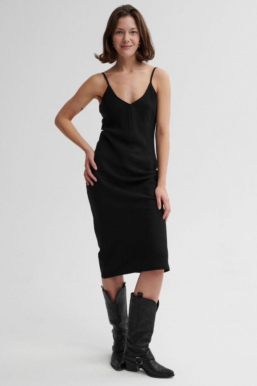 Tencel™ dress / 03 / 17 / onyx black