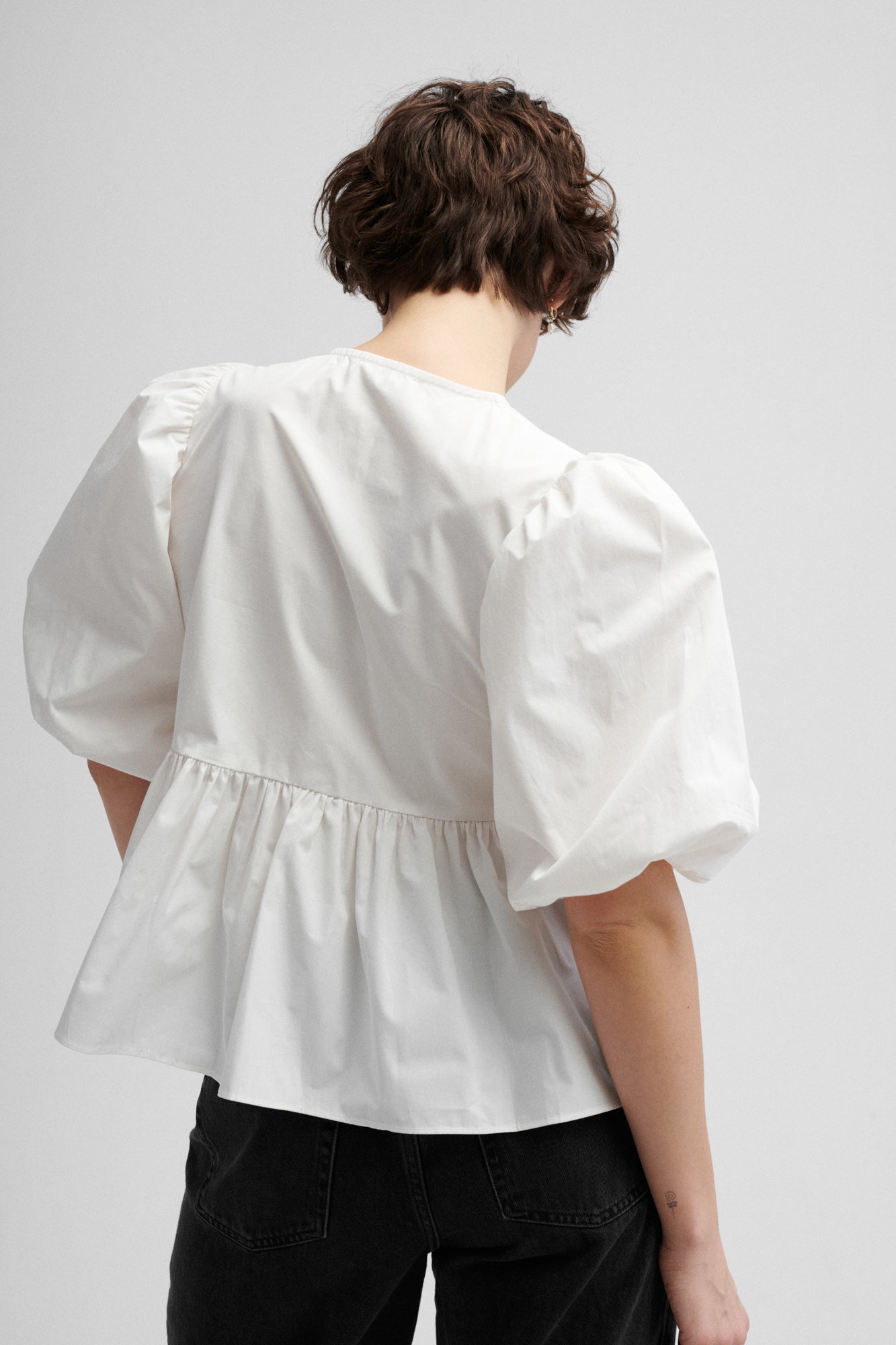 Shirt in organic cotton / 12 / 10 / cream white