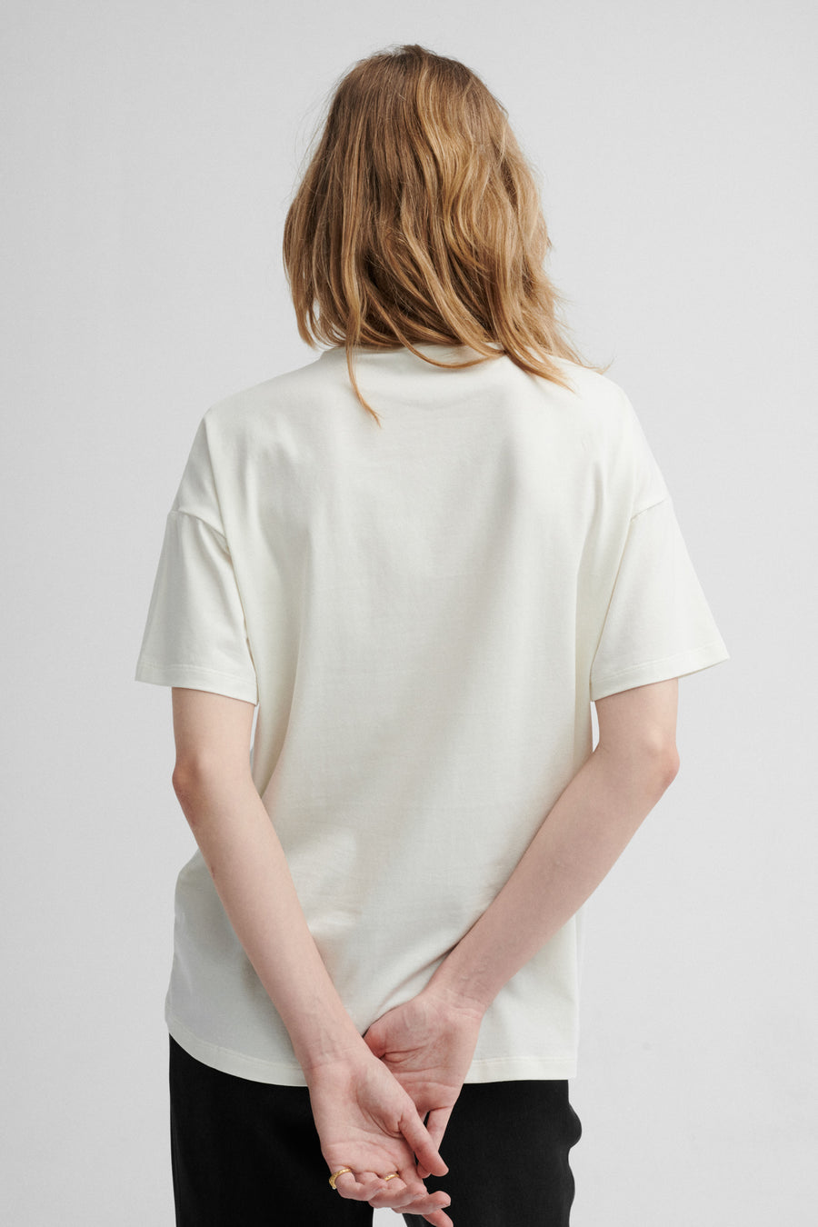 T-shirt in organic cotton / 13 / 27 / cream white