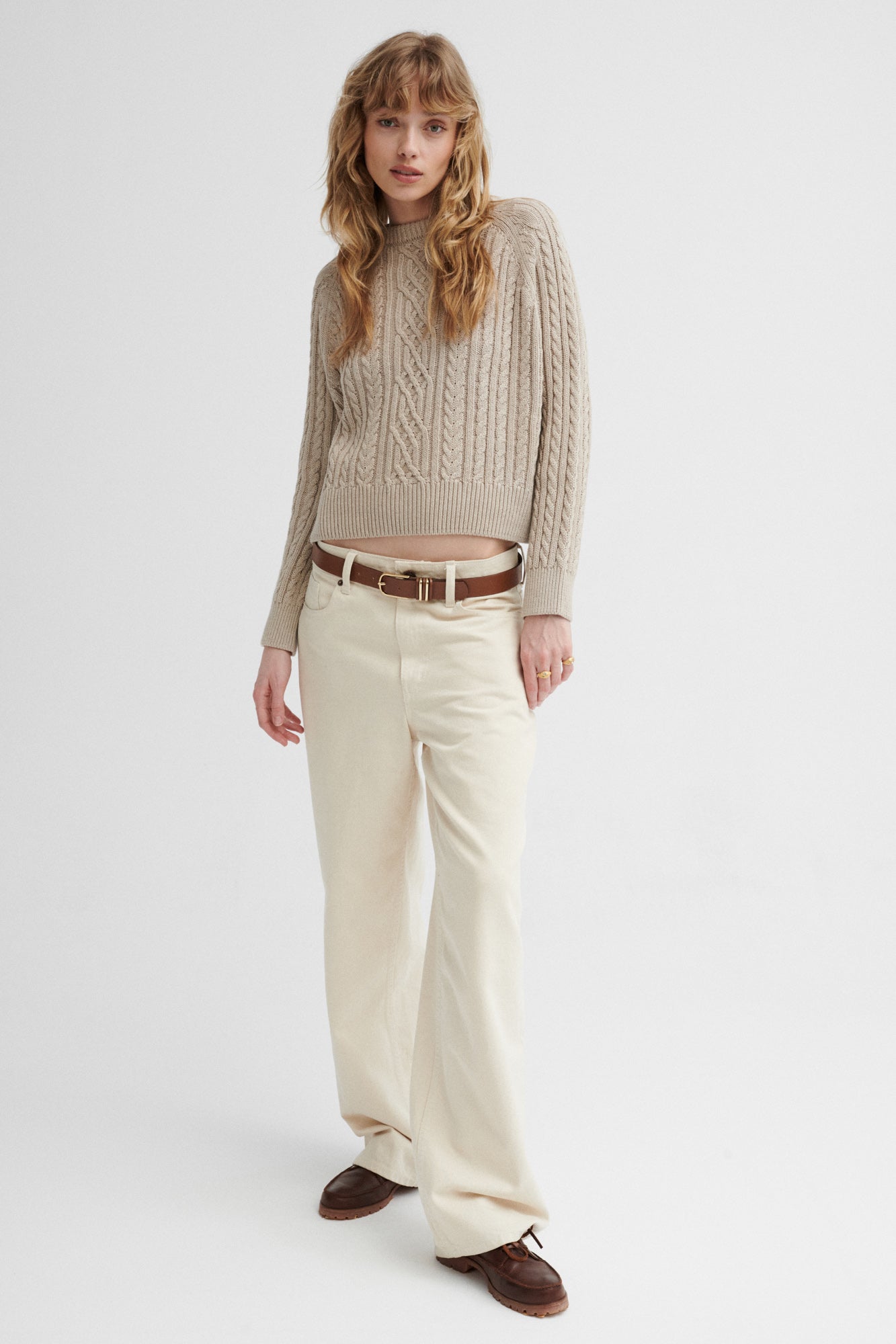 Sweater in organic cotton / 16 / 14 / dust storm