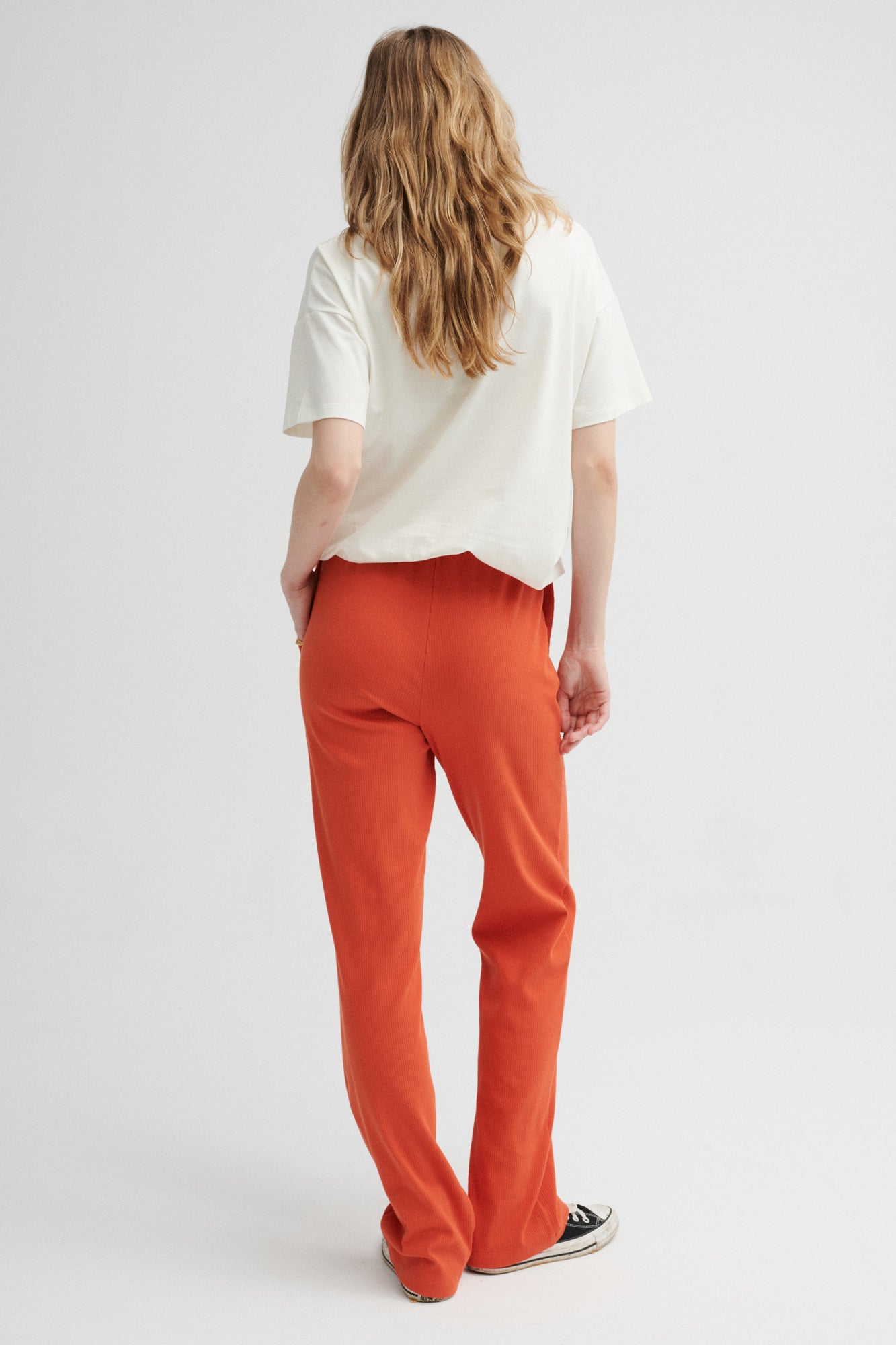 Pants in organic cotton  / 04 / 14 / spicy papaya