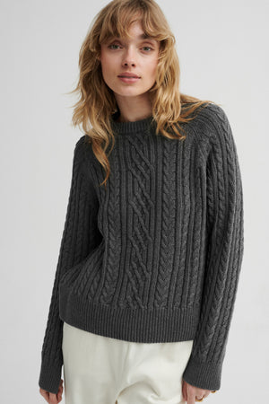 Sweater in organic cotton / 16 / 14 / cloud grey