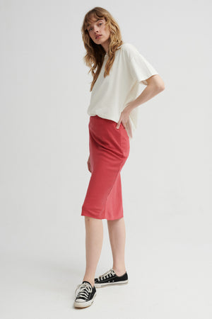 Tencel™ skirt / 07 / 05 / blush red