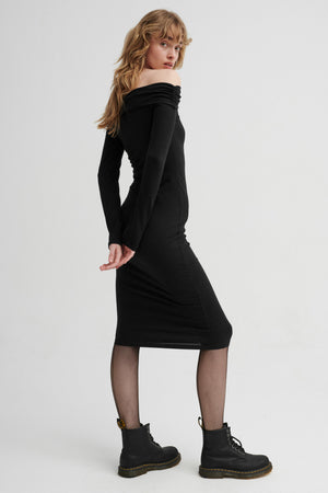Dress in organic cotton / 02 / 35 / onyx black