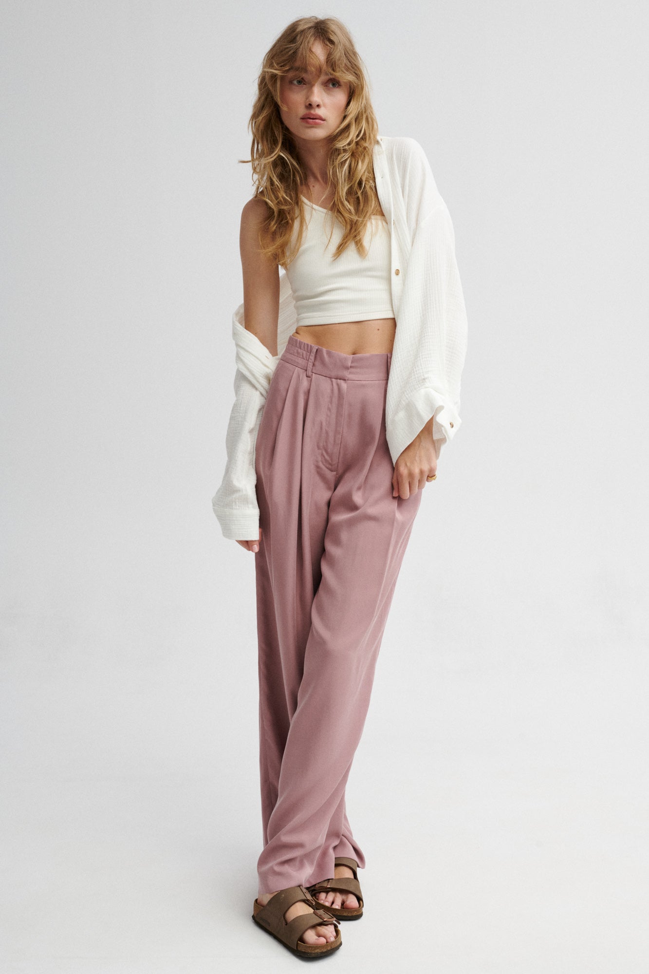 Tencel™ trousers / 05 / 02 / pale rose