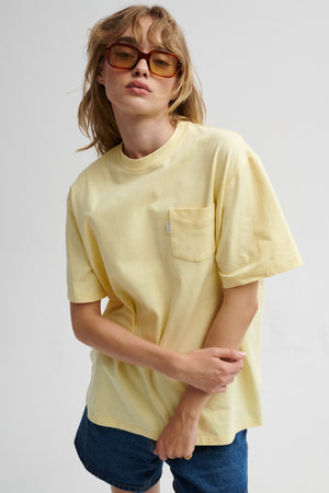 T-shirt in fine cotton / 13 / 28 / butter yellow