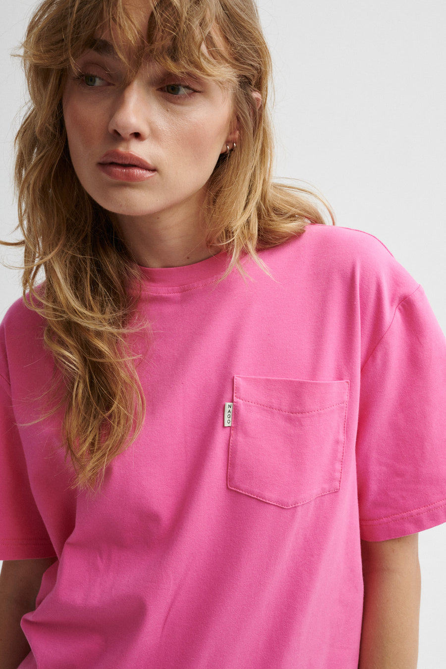 T-shirt in fine cotton / 13 / 28 / bubble gum pink