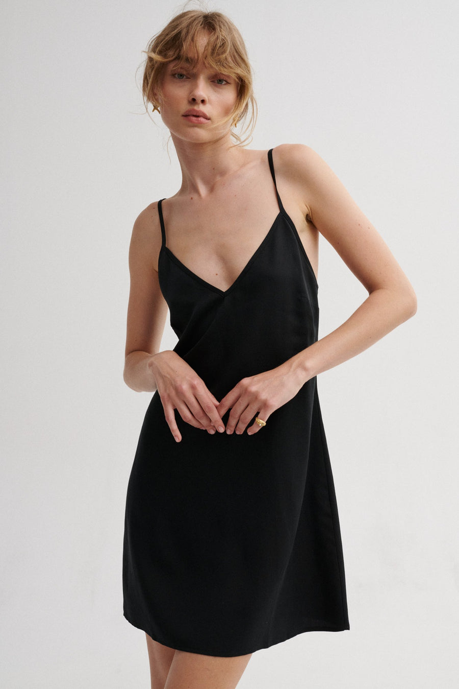 Tencel™ dress / 03 / 19 / onyx black