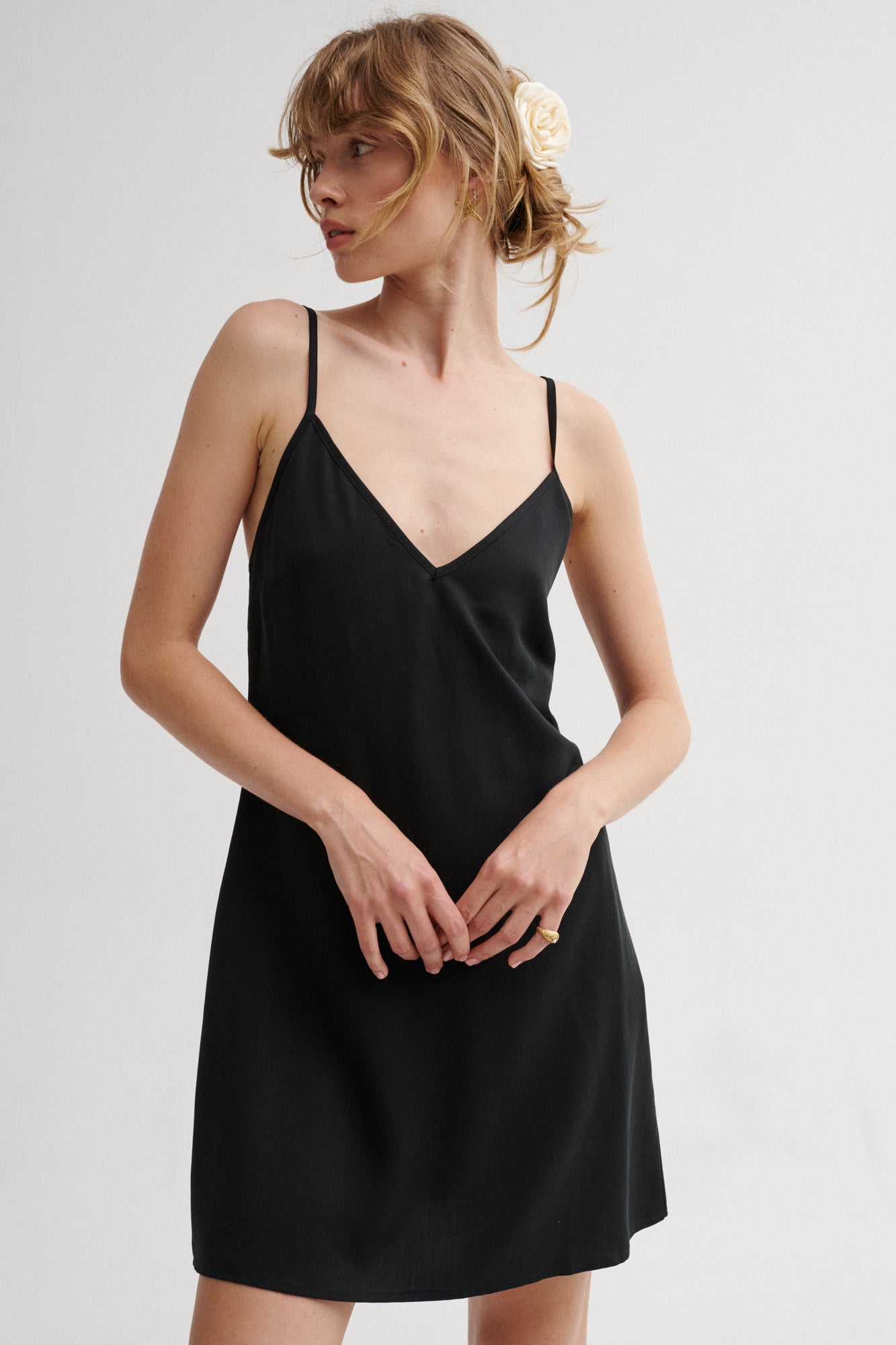 Tencel™ dress / 03 / 19 / onyx black