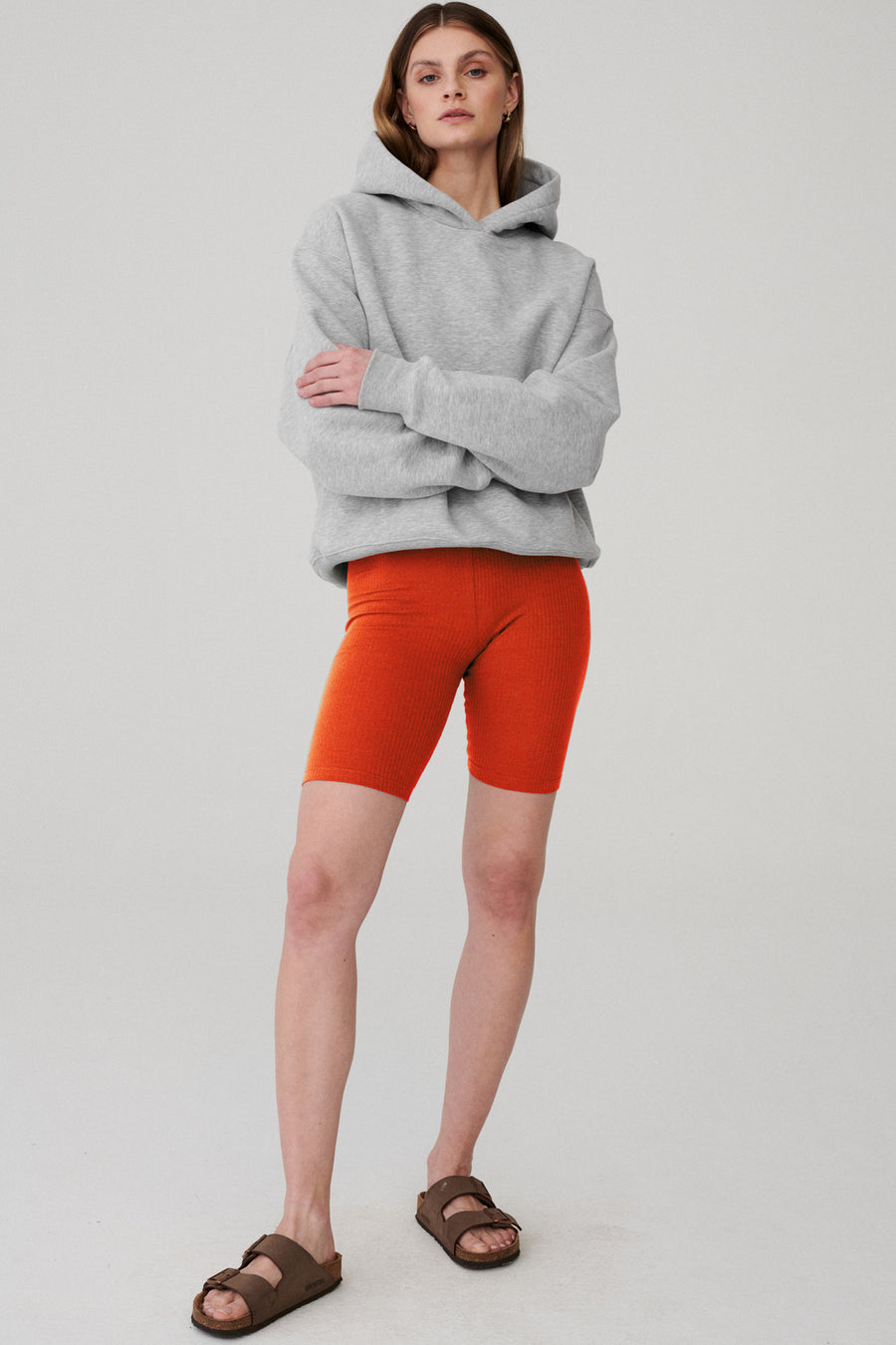 Biker shorts in organic cotton / 08 / 03 / spicy papaya