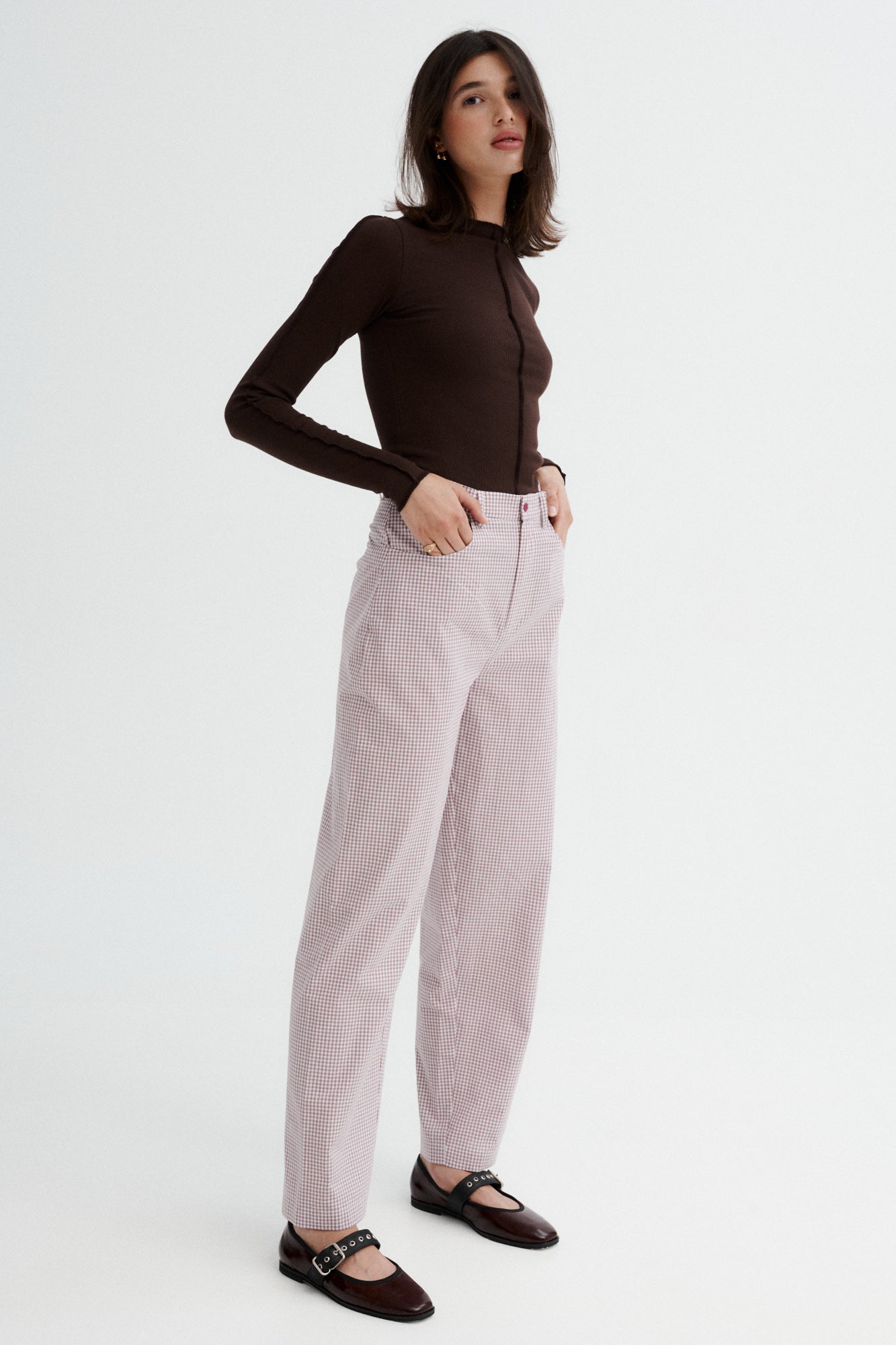 Cotton trousers / 05 / 19 / pale rose