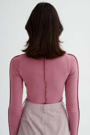 Longsleeve in organic cotton / 14 / 02 / aurora pink