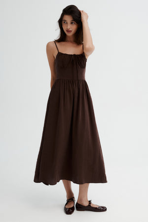 Dress in modal / 03 / 23 / dark chocolate