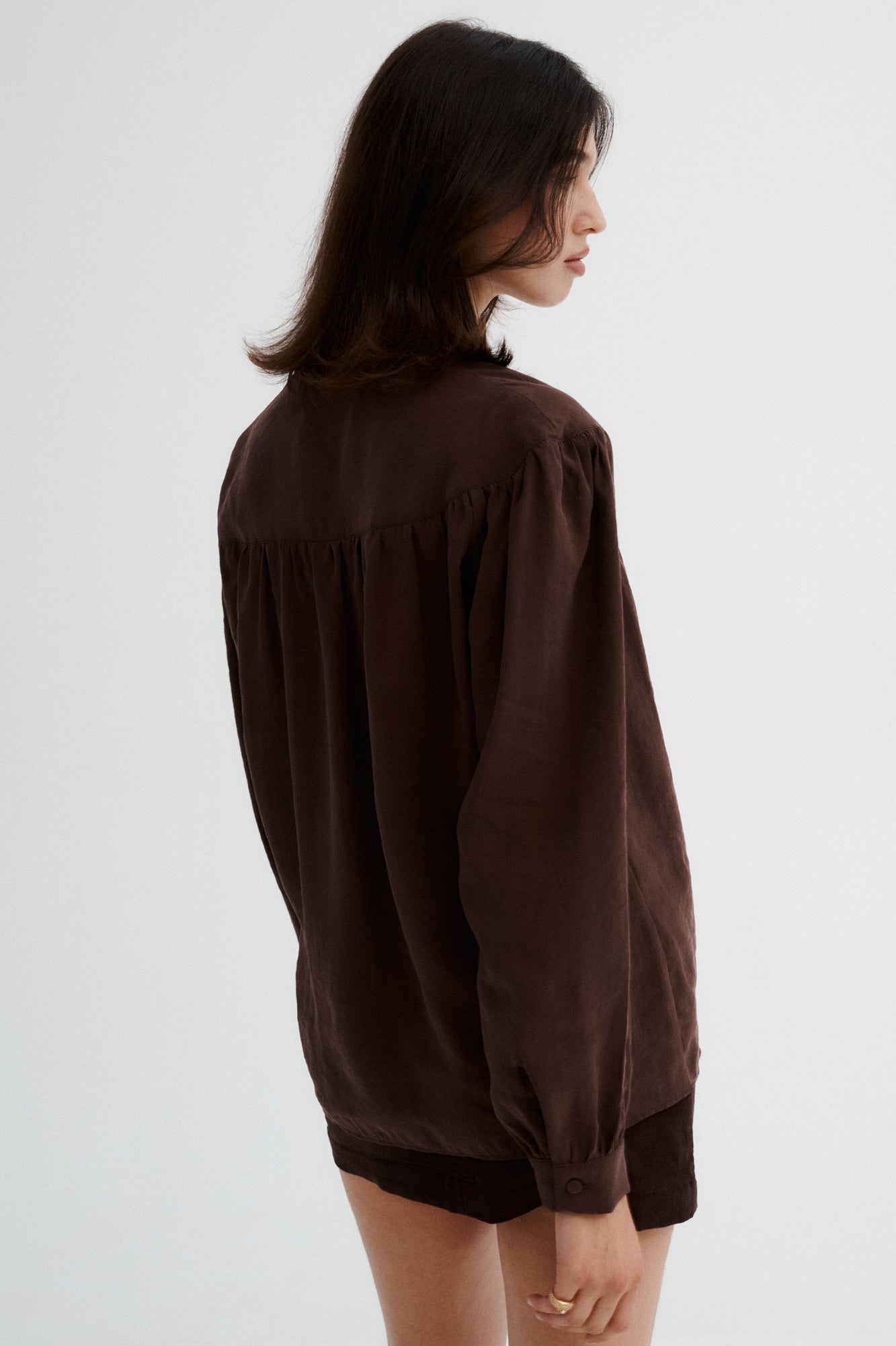 Modal shirt / 12 / 12 / dark chocolate