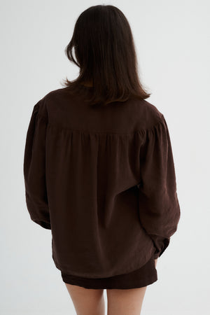 Modal shirt / 12 / 12 / dark chocolate