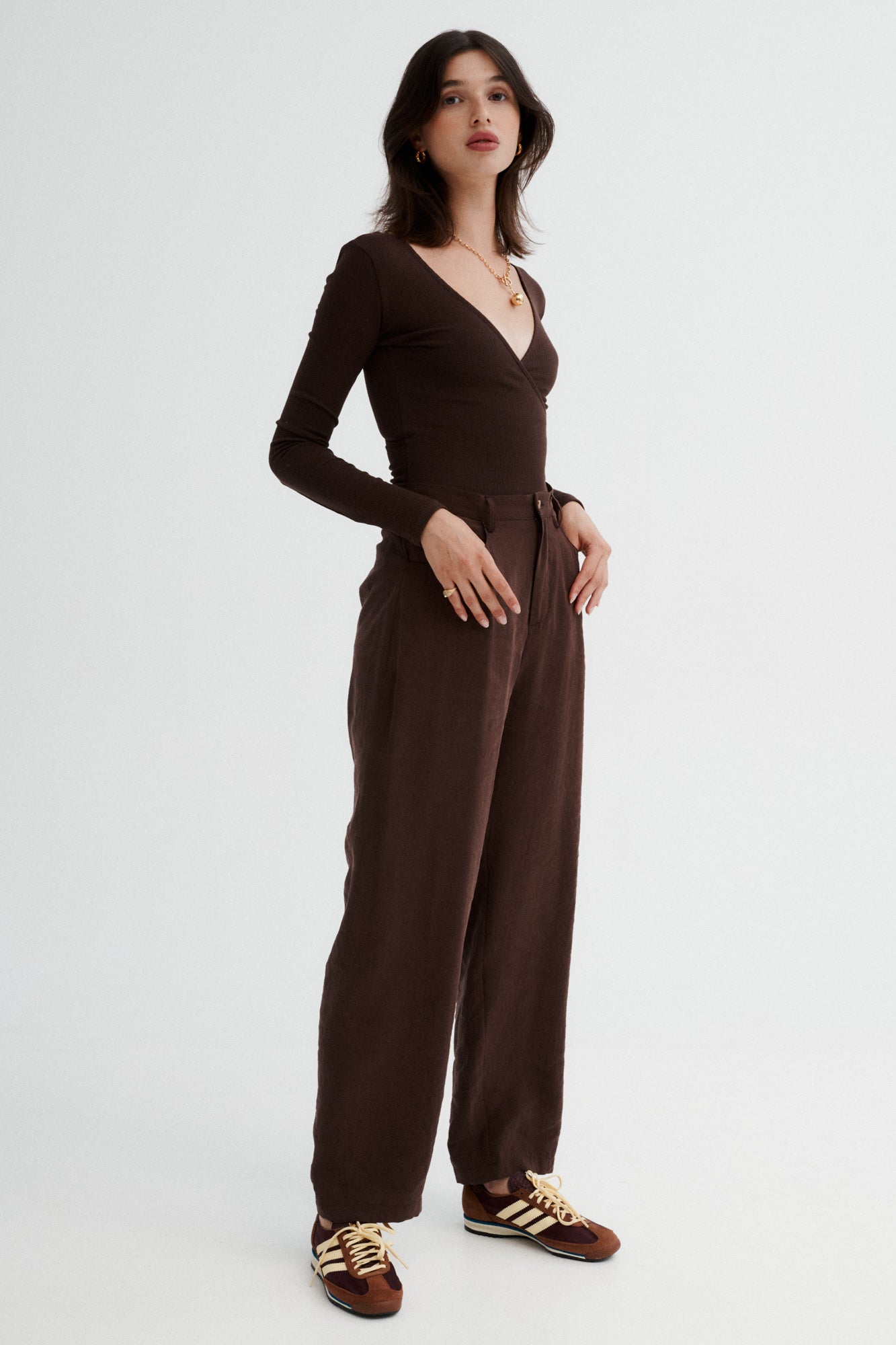 Modal trousers / 05 / 19 / dark chocolate