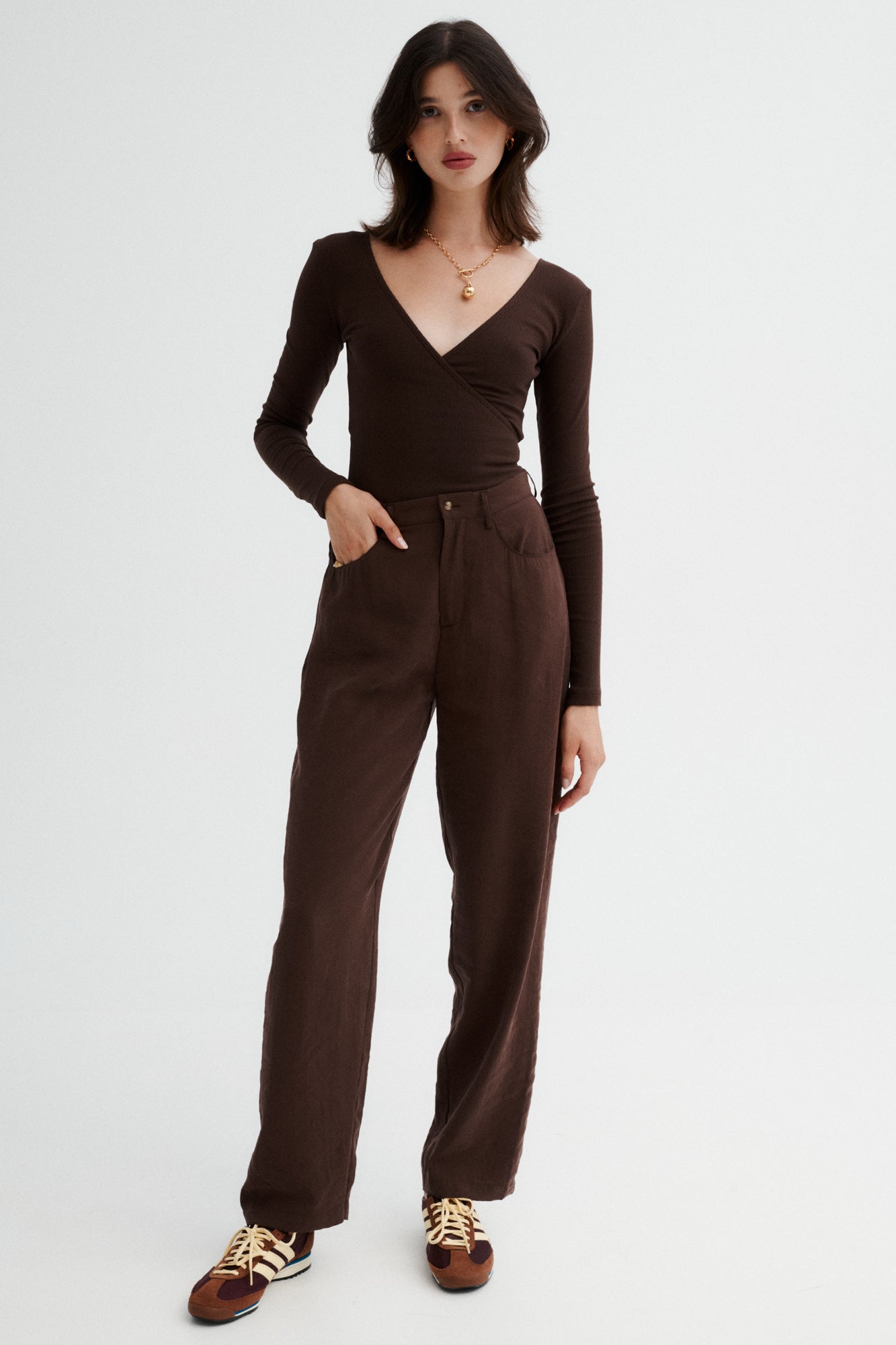 Modal trousers / 05 / 19 / dark chocolate