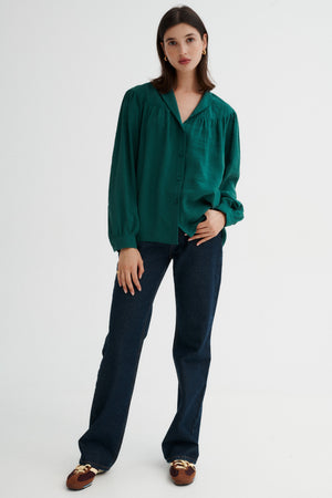 Modal shirt / 12 / 12 / vintage green