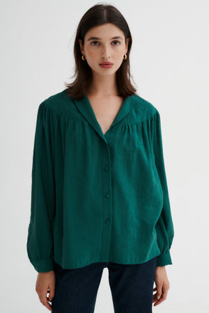 Modal shirt / 12 / 12 / vintage green