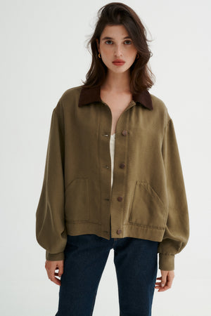 Tencel™ jacket / 18 / 11 / dusty green